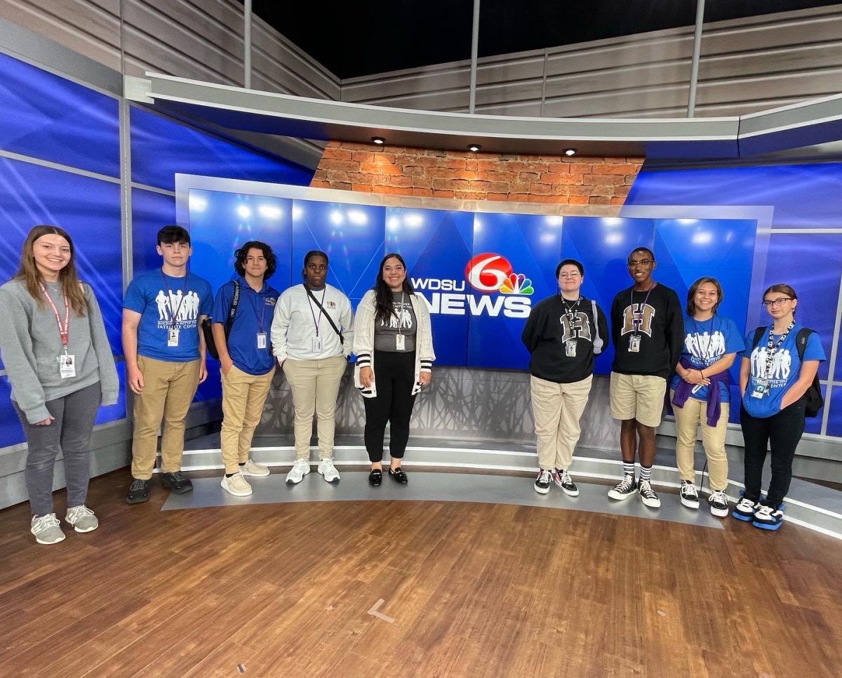 Fall 2023 ATVB I team members visit WDSU News in New Orleans